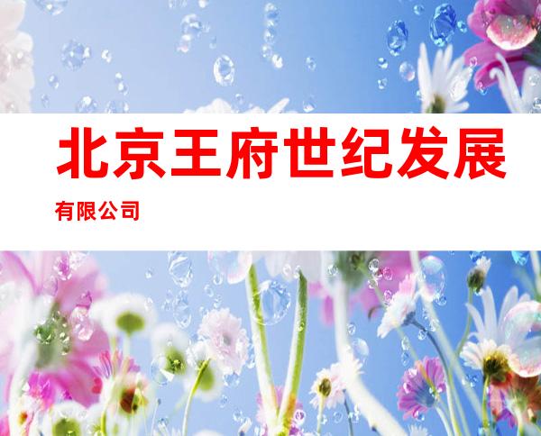北京王府世纪发展有限公司